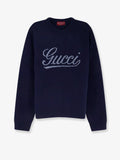 Gucci Wool Sweater With Frontal Embroidered Logo