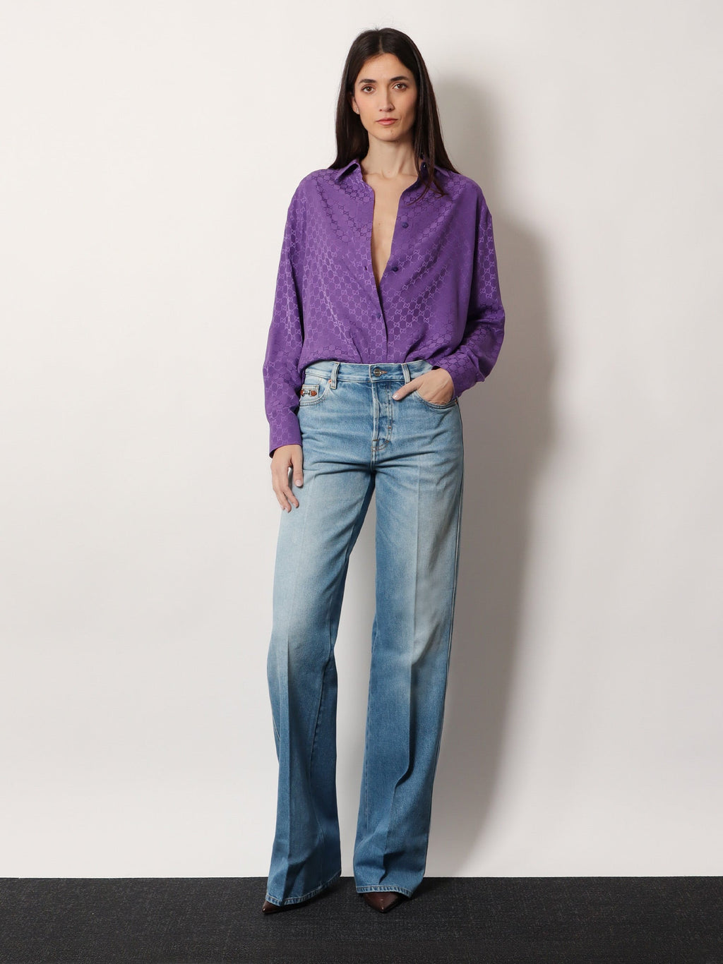 Gucci Gg Silk Shirt