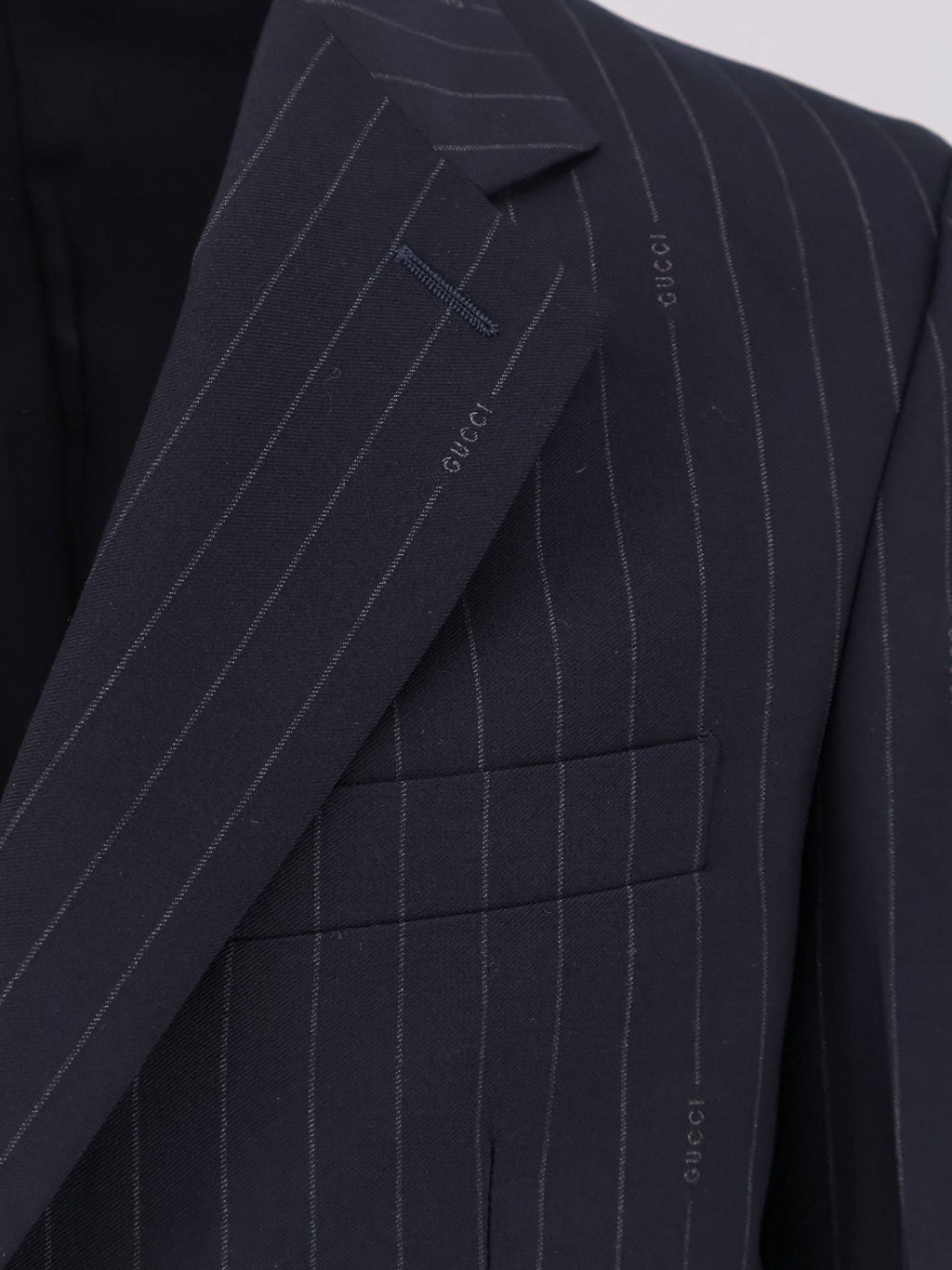Gucci Gucci Pinstripe Wool Single-Breasted Blazer