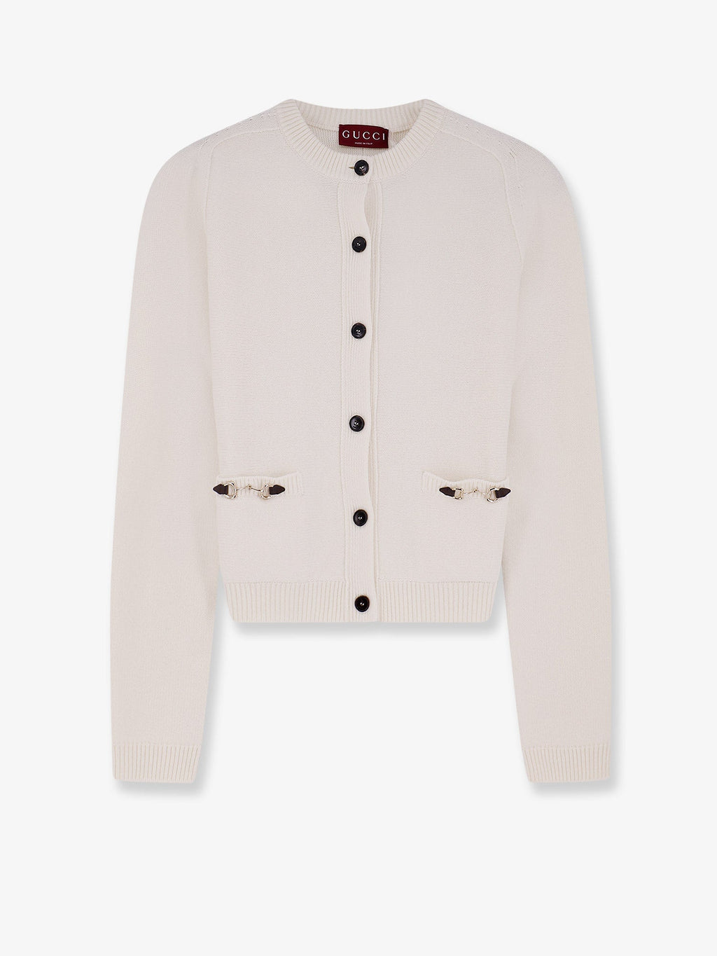 Gucci Wool And Cashmere Cardigan With Metal Horsebit