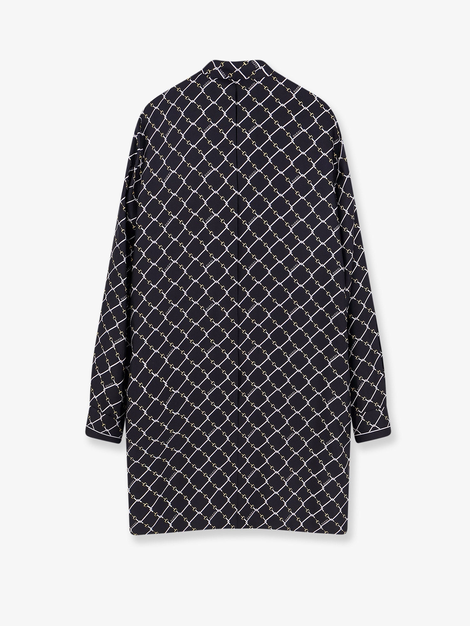 Gucci Short Silk Twill Dress