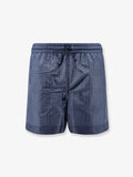 Gucci Nylon Swim Trunks With All-Over Gucci Incrocio Print