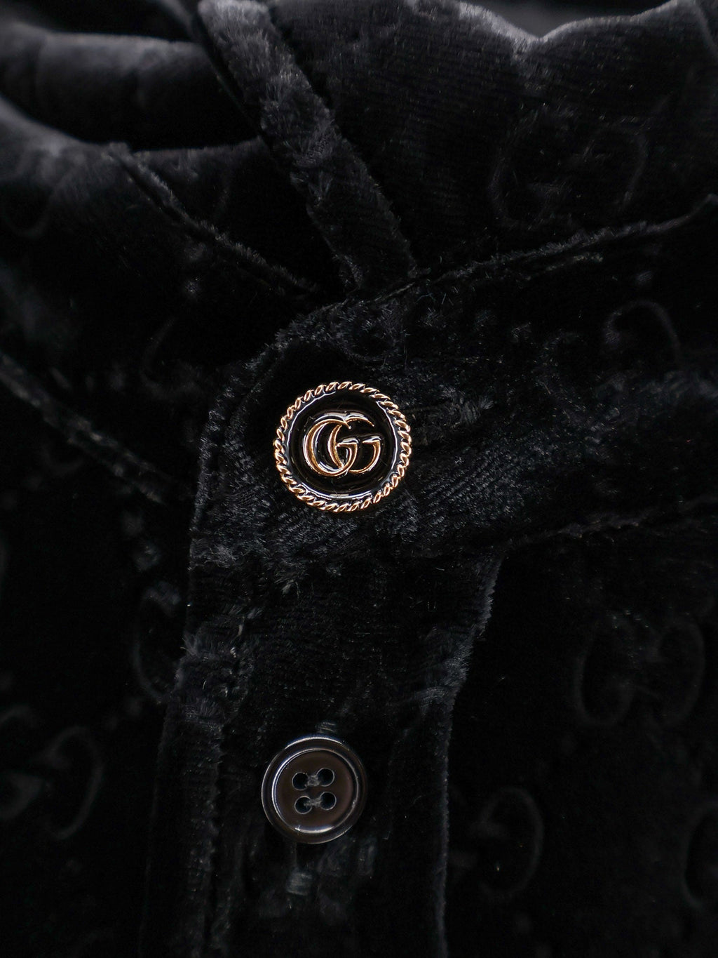 Gucci Stretch Gg Dévoré Velvet Shirt