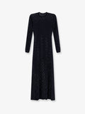 Gucci Long Viscose Dress With Gg Crystals