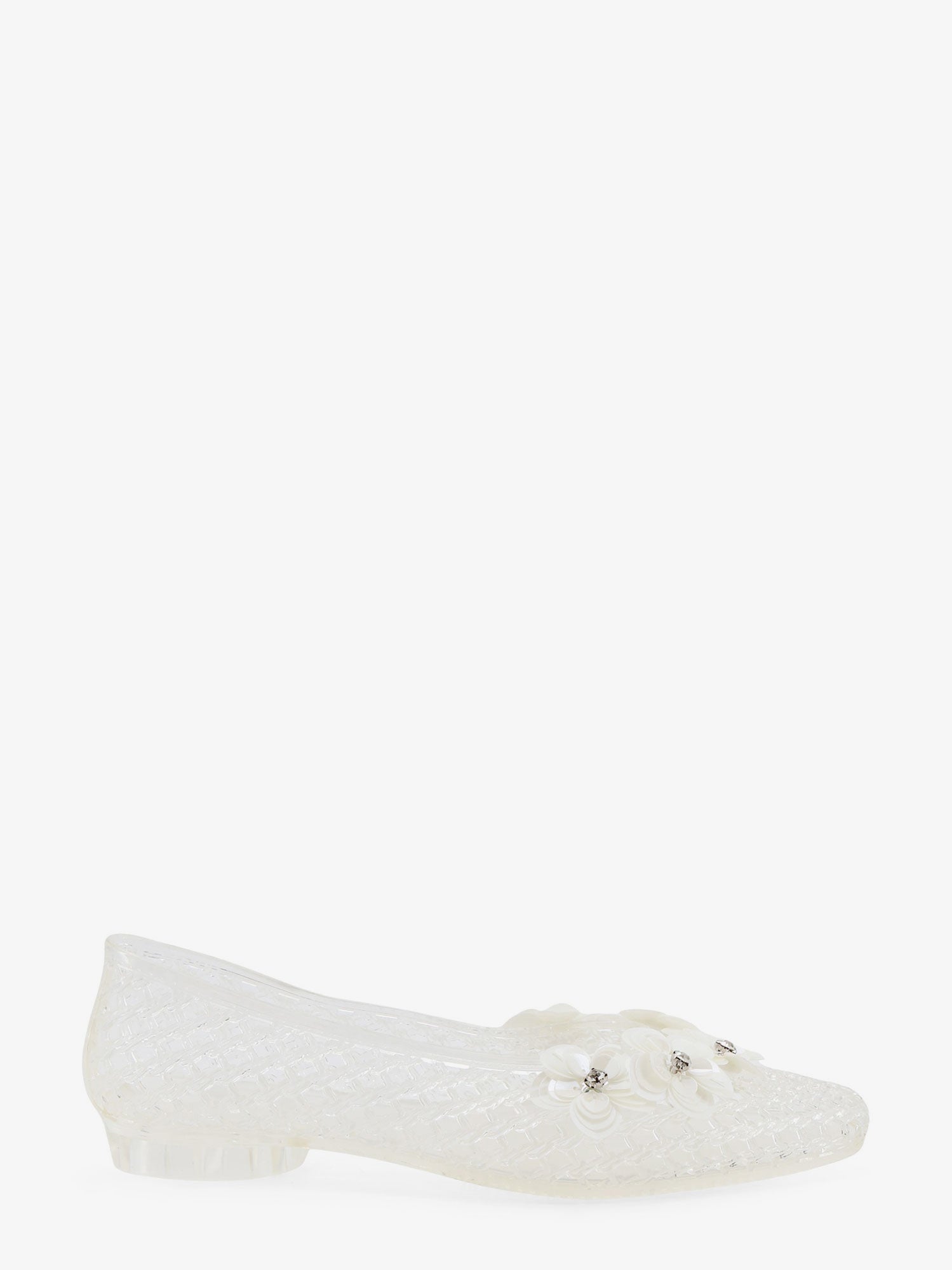 Heavenly Jelly Pvc Ballerinas With Beading On The Front