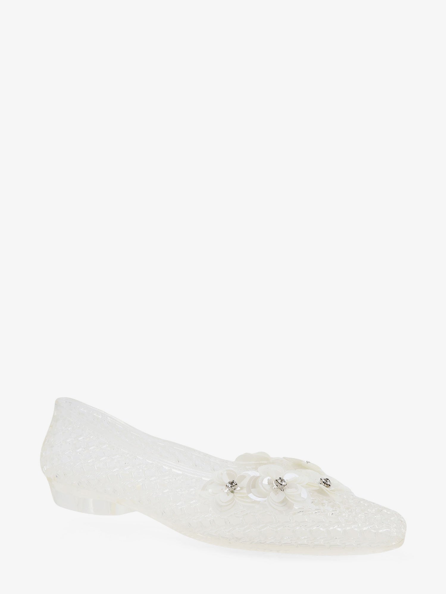 Heavenly Jelly Pvc Ballerinas With Beading On The Front