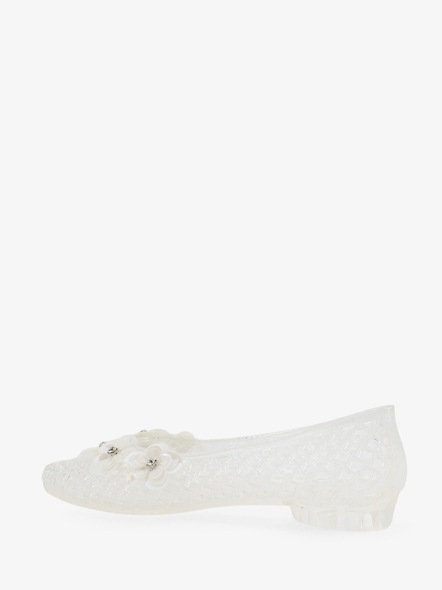 Heavenly Jelly Pvc Ballerinas With Beading On The Front