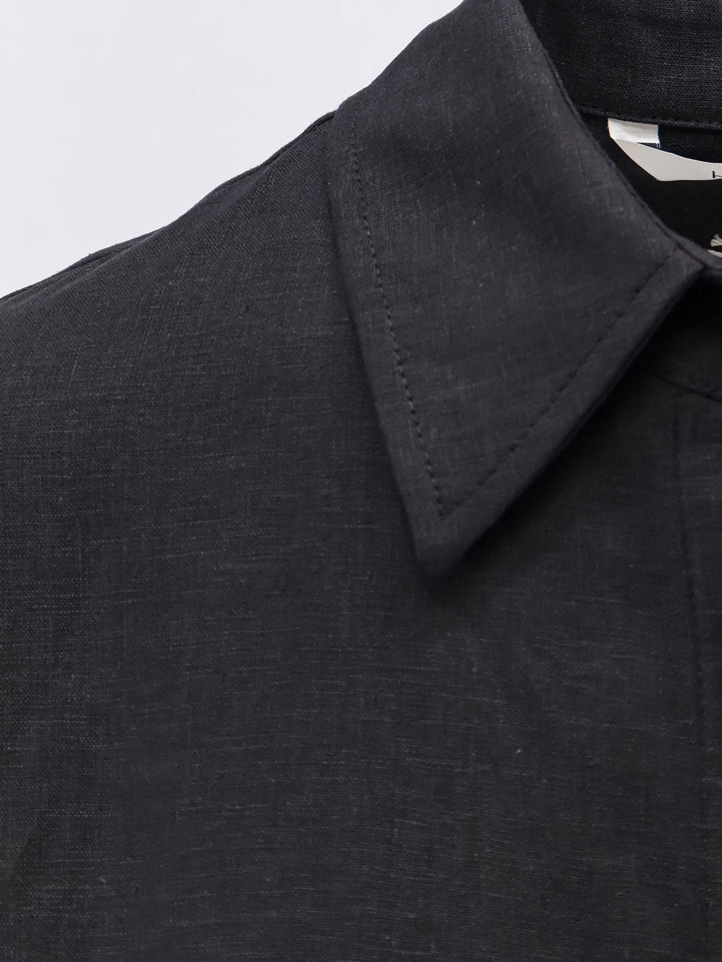 Hevo Arigliano Viscose And Linen Chemisier Dress