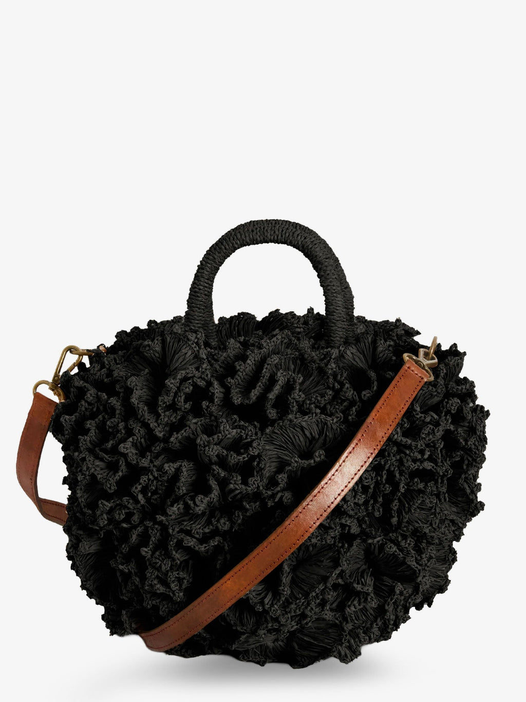 Ibeliv Coral Raffia Crossbody Bag