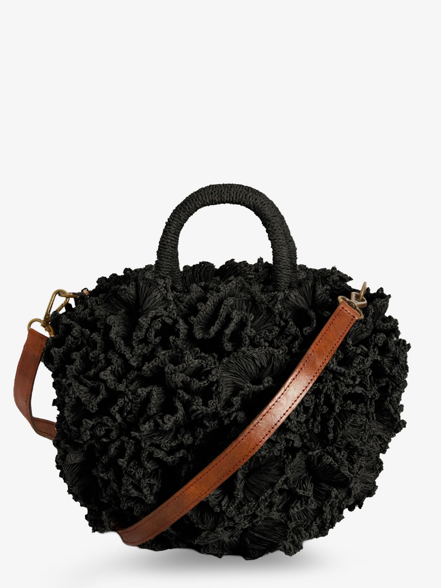 Ibeliv Coral Raffia Crossbody Bag