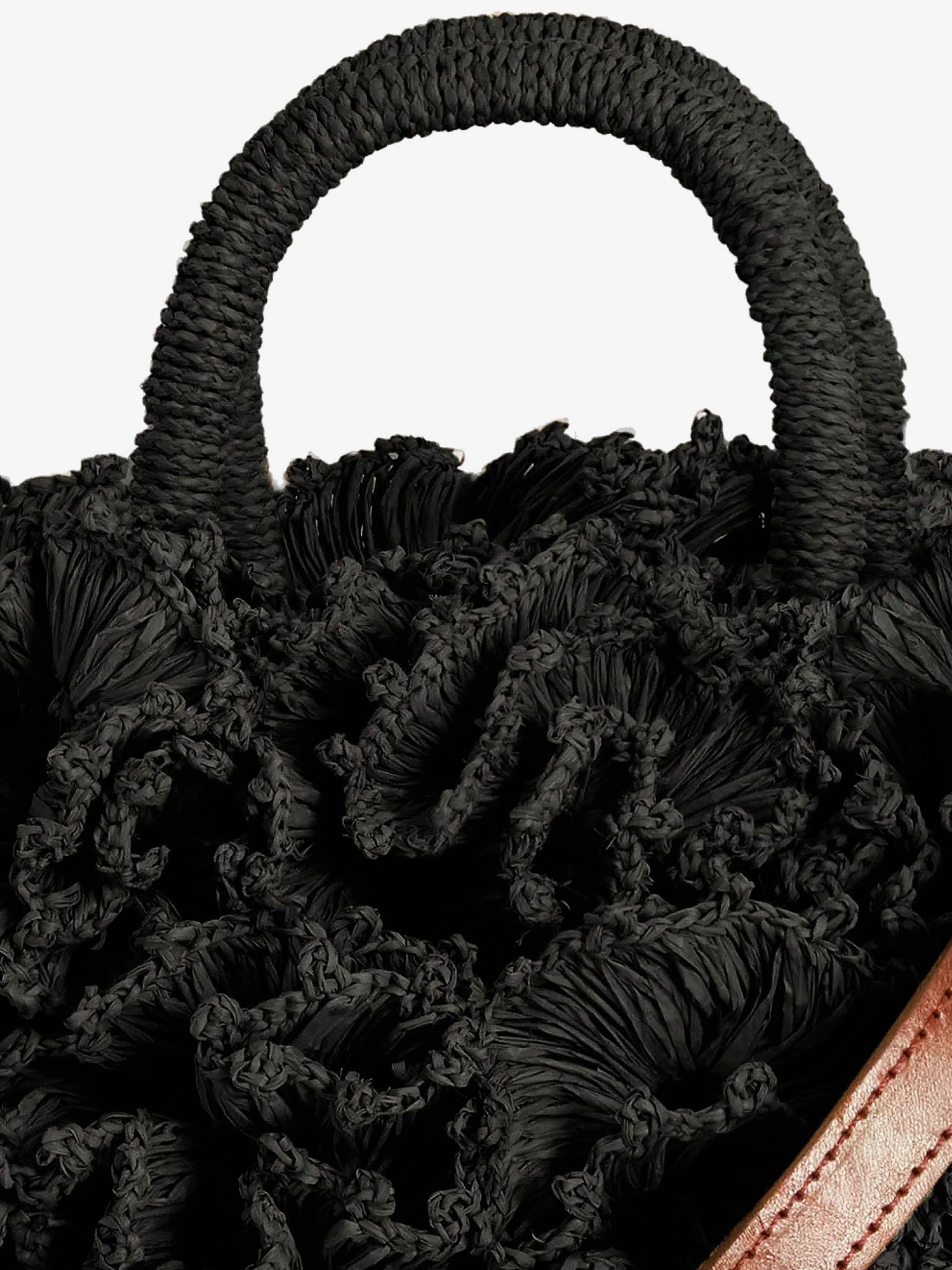 Ibeliv Coral Raffia Crossbody Bag
