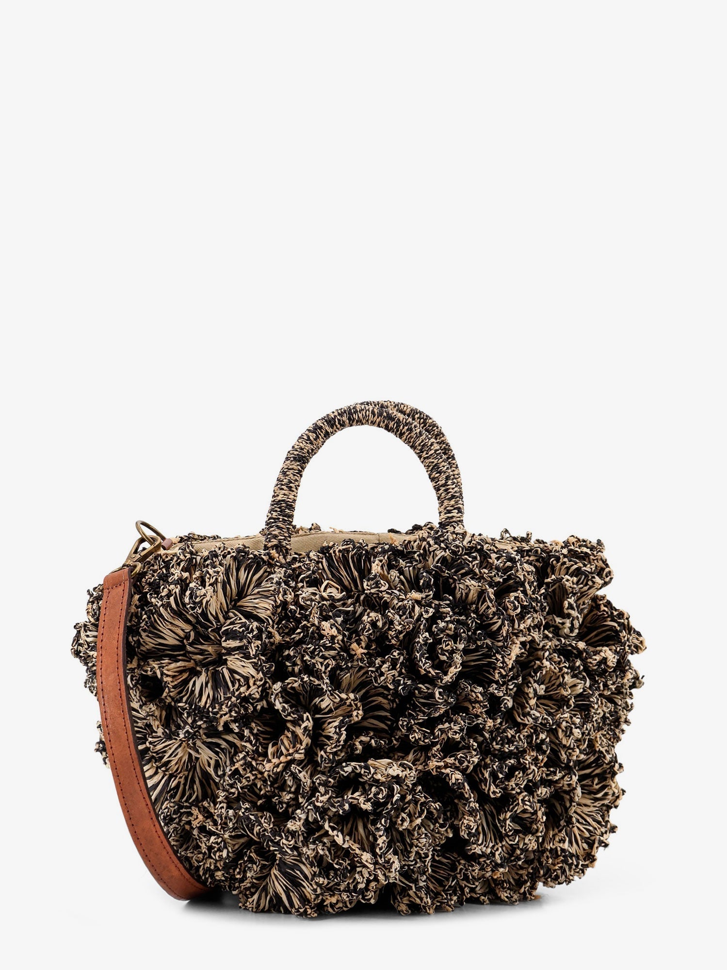 Ibeliv Coral Raffia Crossbody Bag