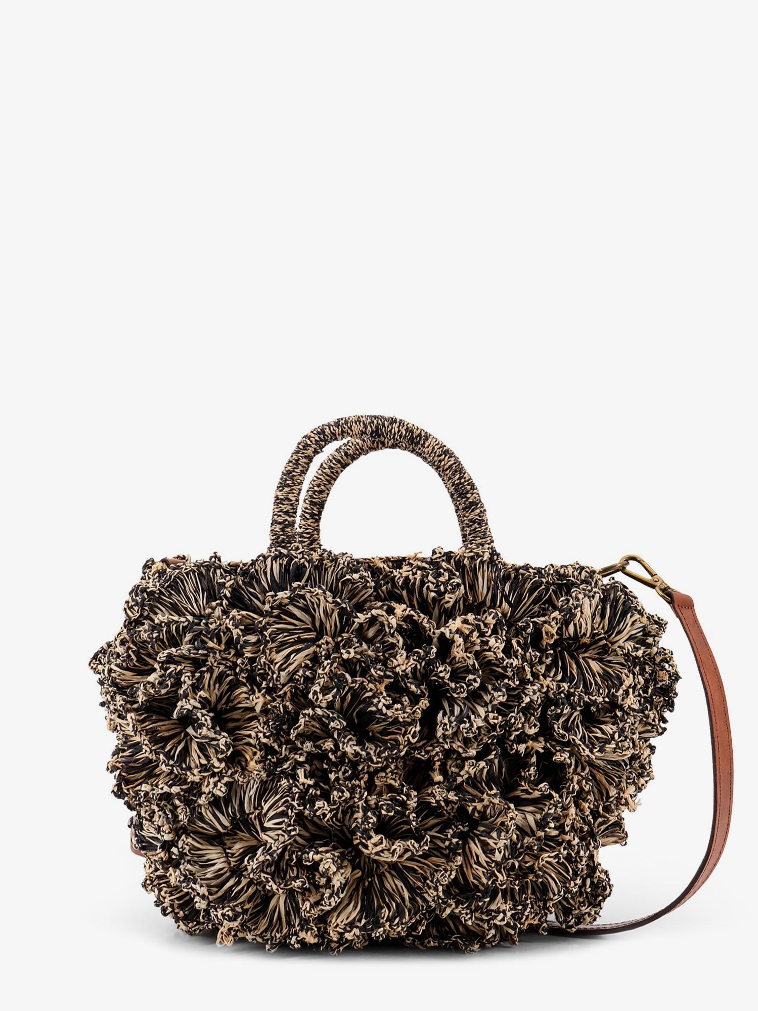 Ibeliv Coral Raffia Crossbody Bag