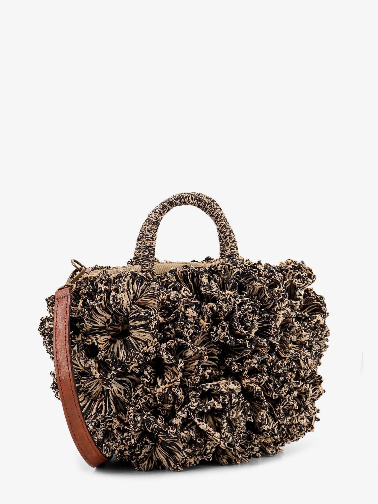 Ibeliv Coral Raffia Crossbody Bag