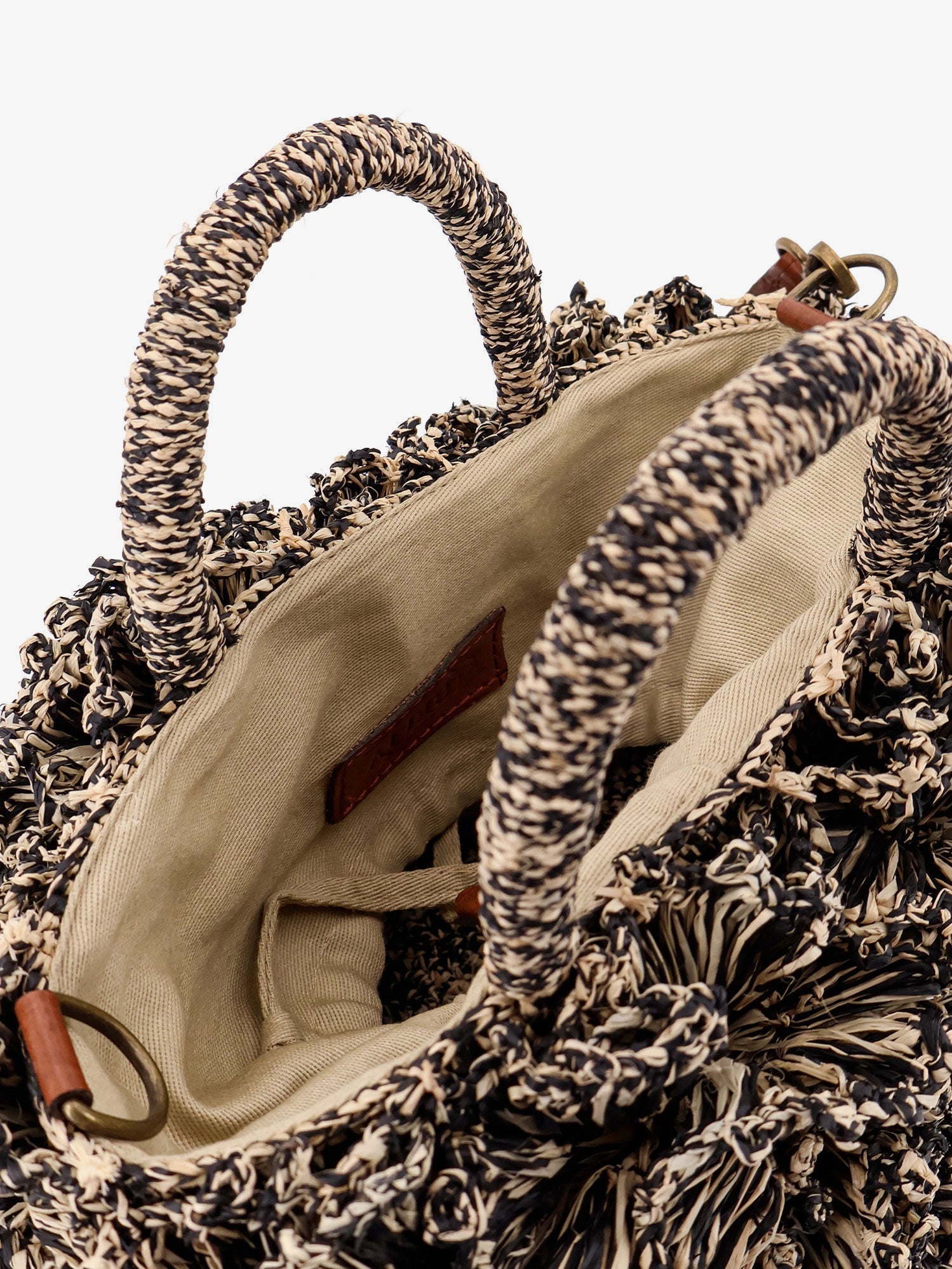 Ibeliv Coral Raffia Crossbody Bag