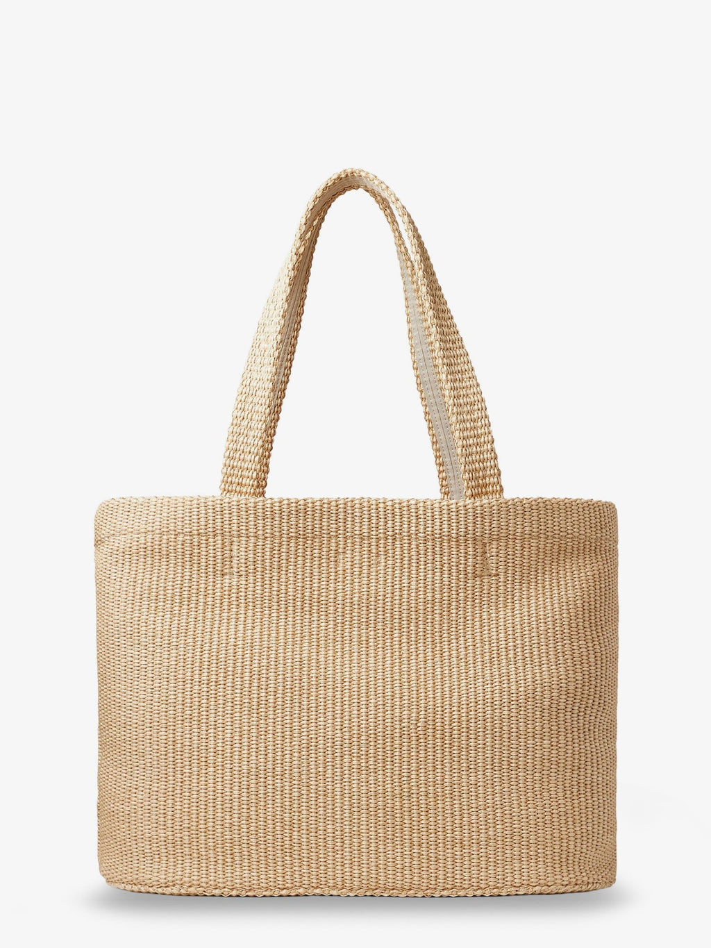 Jimmy Choo Raffia Shopping Bag With Lettering Logo On The Front