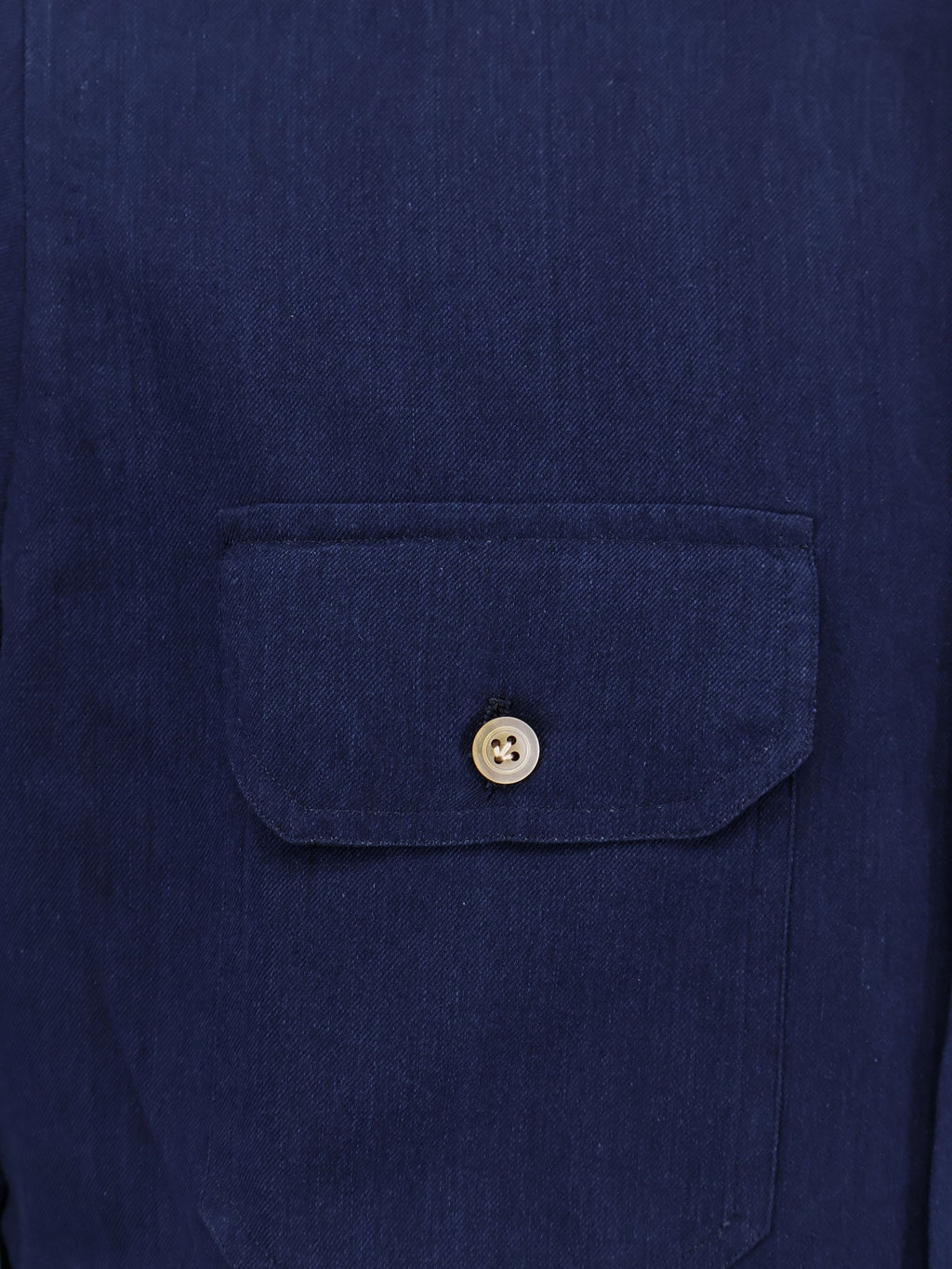 Kiton Ciro Paone Cotton Shirt With Stitched Profiles