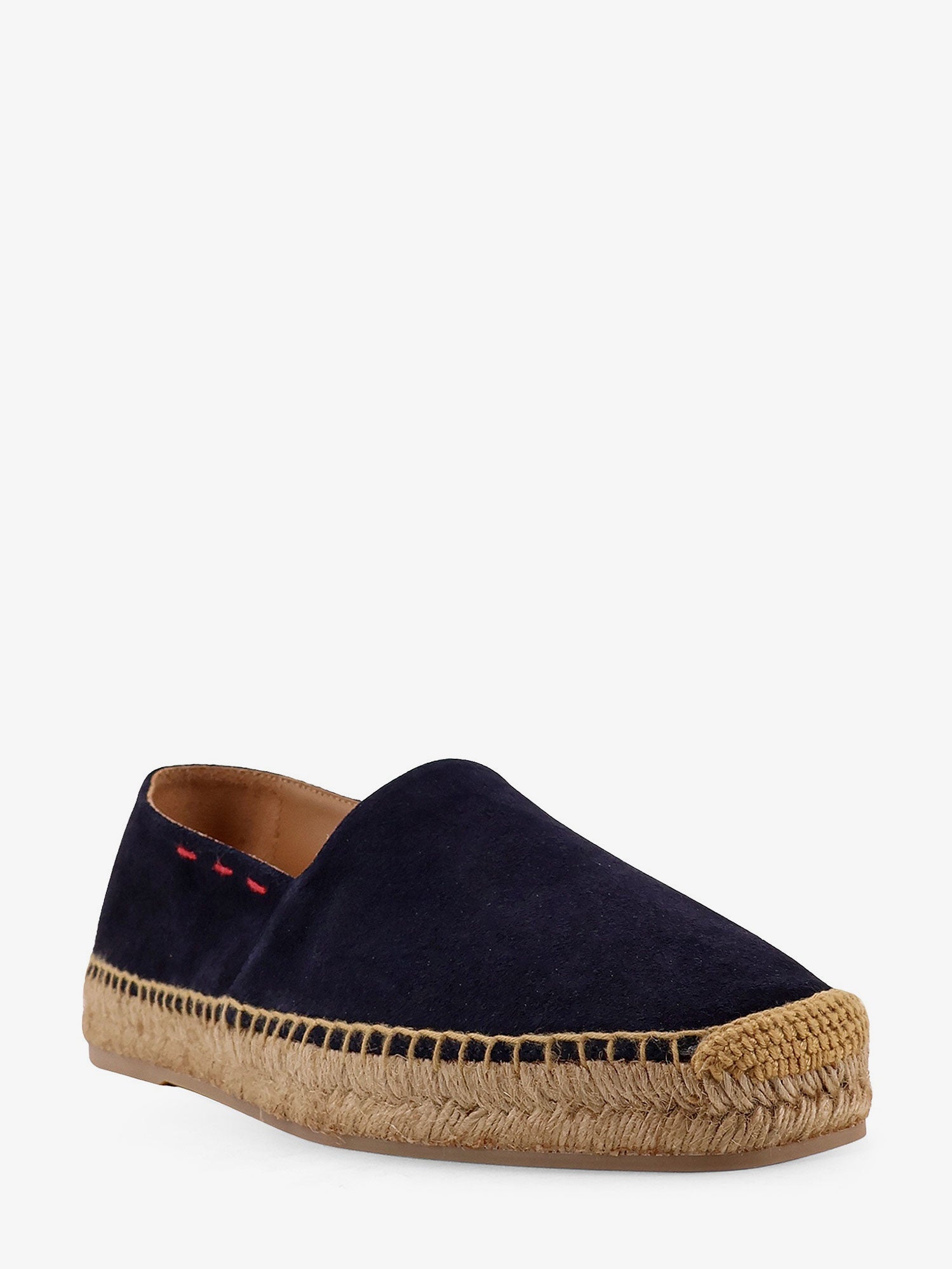 Kiton Ciro Paone Suede Espadrillas With Iconic Stitching