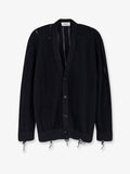 Laneus Cotton Cardigan With Destroyed Effect