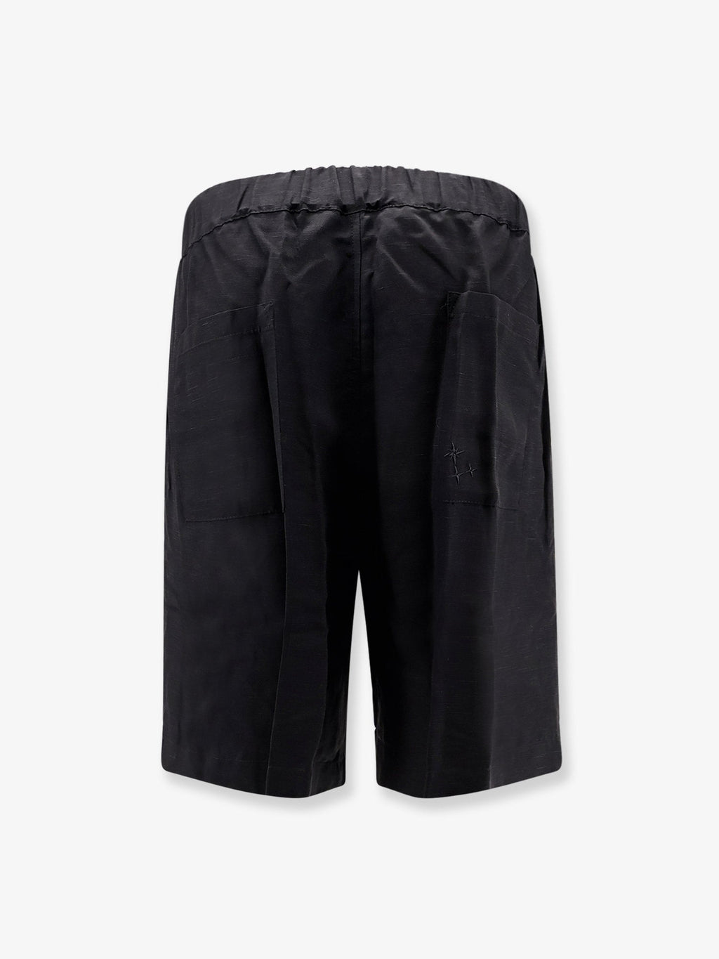 Laneus Viscose And Linen Bermuda Shorts