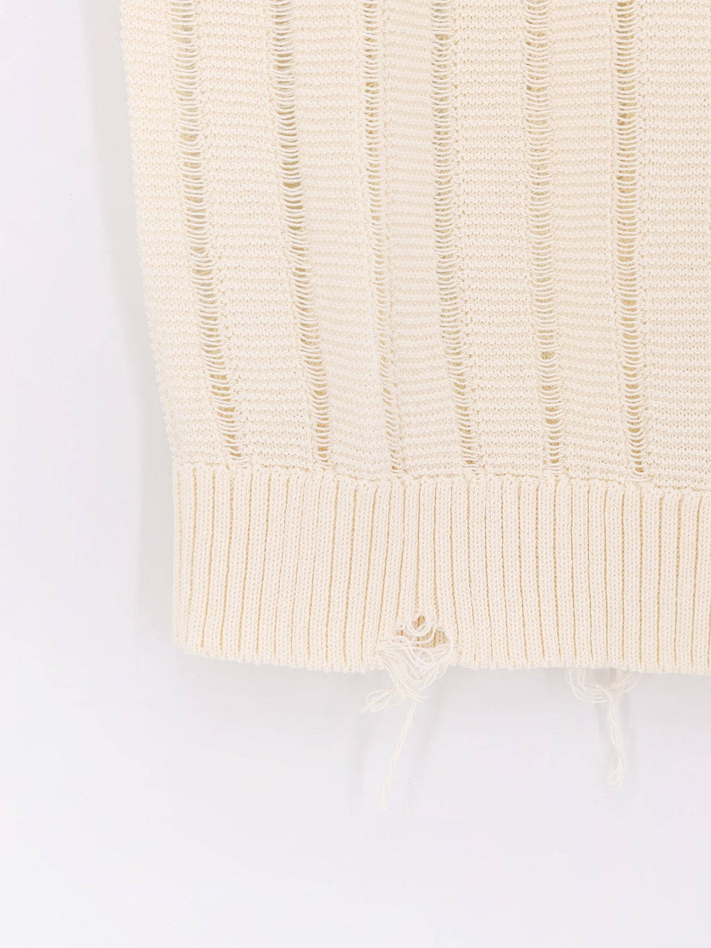 Laneus Destroyed Effect Cotton Vest