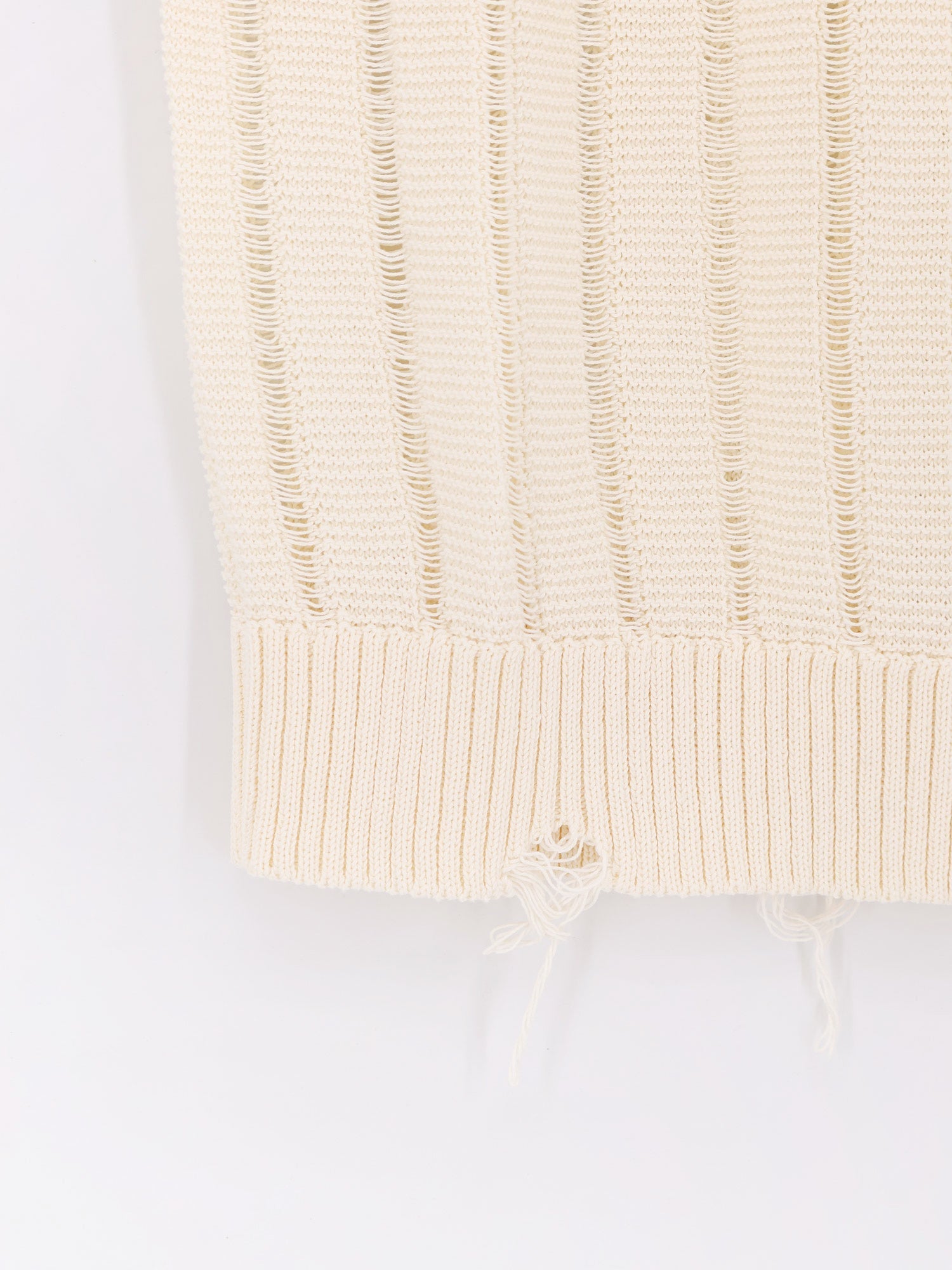 Laneus Destroyed Effect Cotton Vest