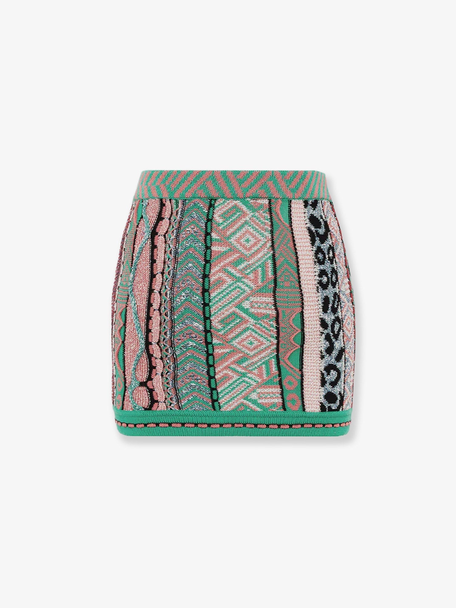 Laneus Multicolored Cotton Skirt