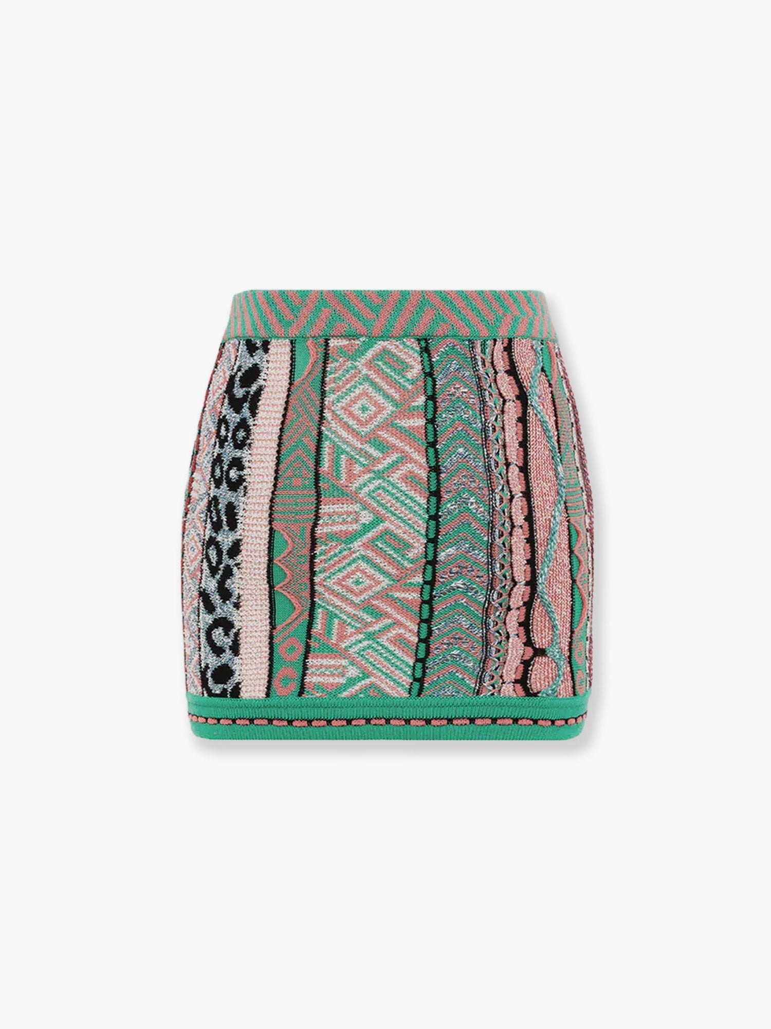 Laneus Multicolored Cotton Skirt