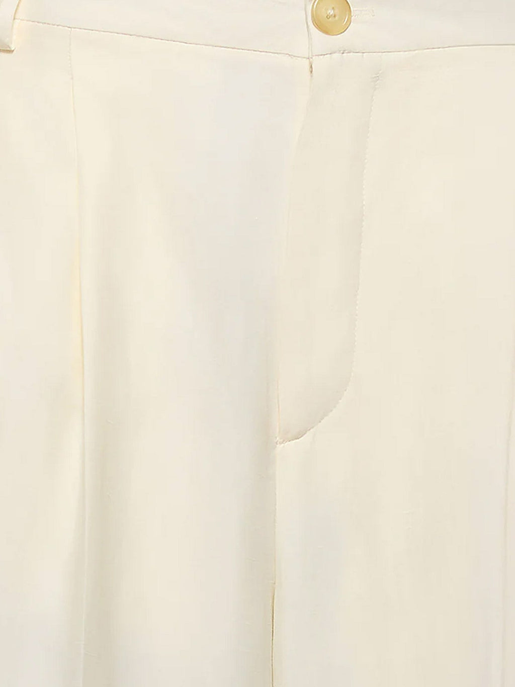Laneus Viscose And Linen Trousers
