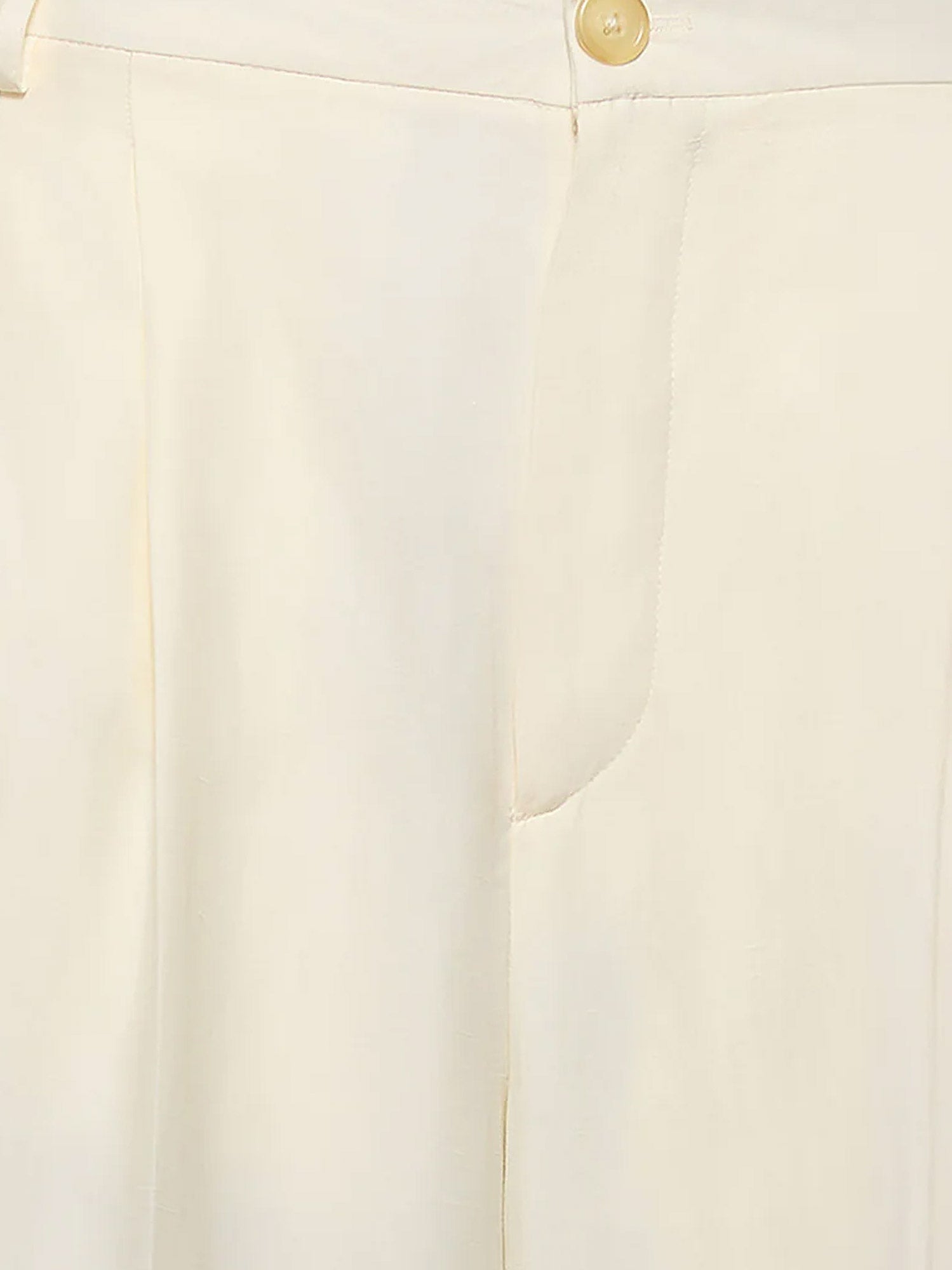 Laneus Viscose And Linen Trousers