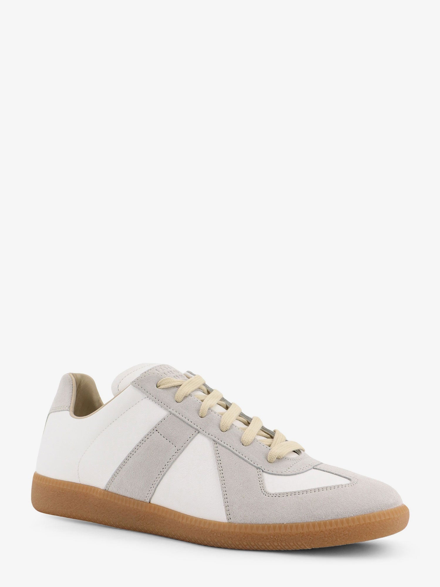 Maison Margiela Replica Leather And Suede Low-Top Sneakers