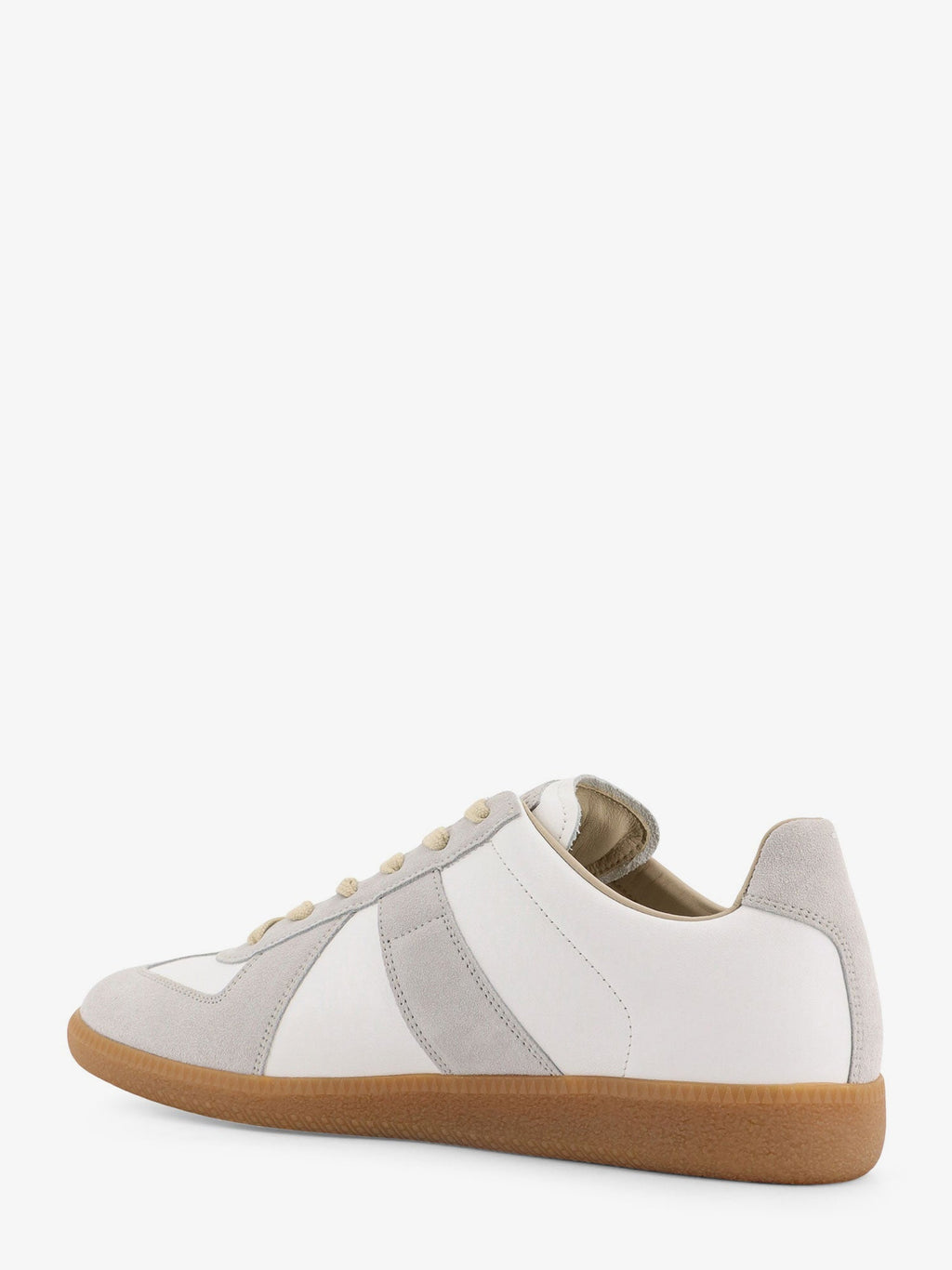 Maison Margiela Replica Leather And Suede Low-Top Sneakers