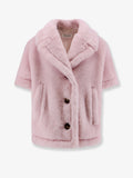 Max Mara Mxacorvino1 Alpaca And Virgin Wool Fur Cape