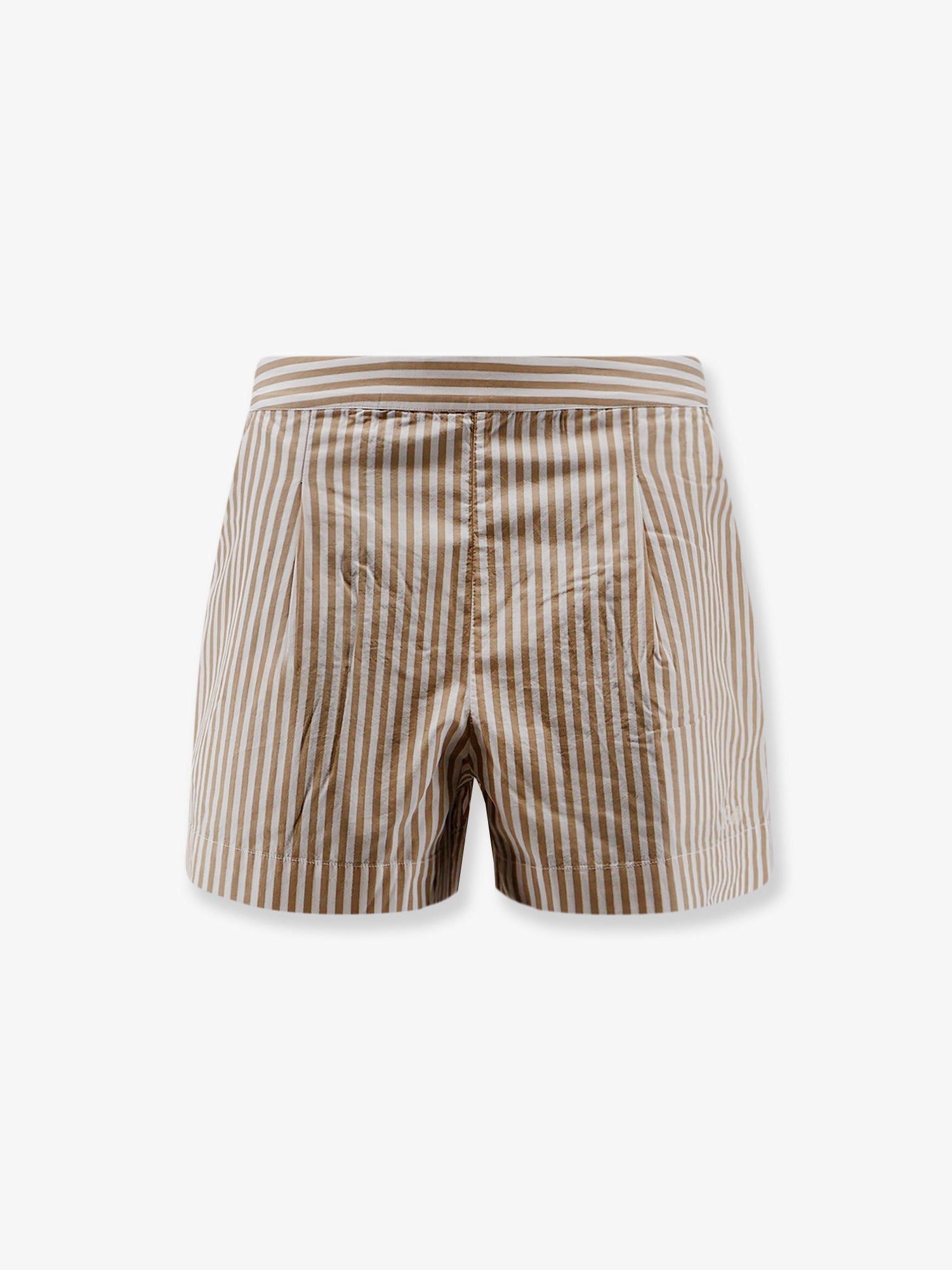 Mc2 Saint Barth Amani Cotton Bermuda Shorts With Striped Pattern