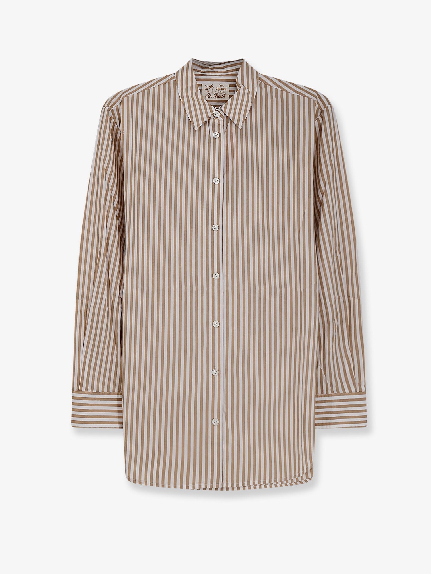 Mc2 Saint Barth Brigitte Striped Cotton Shirt