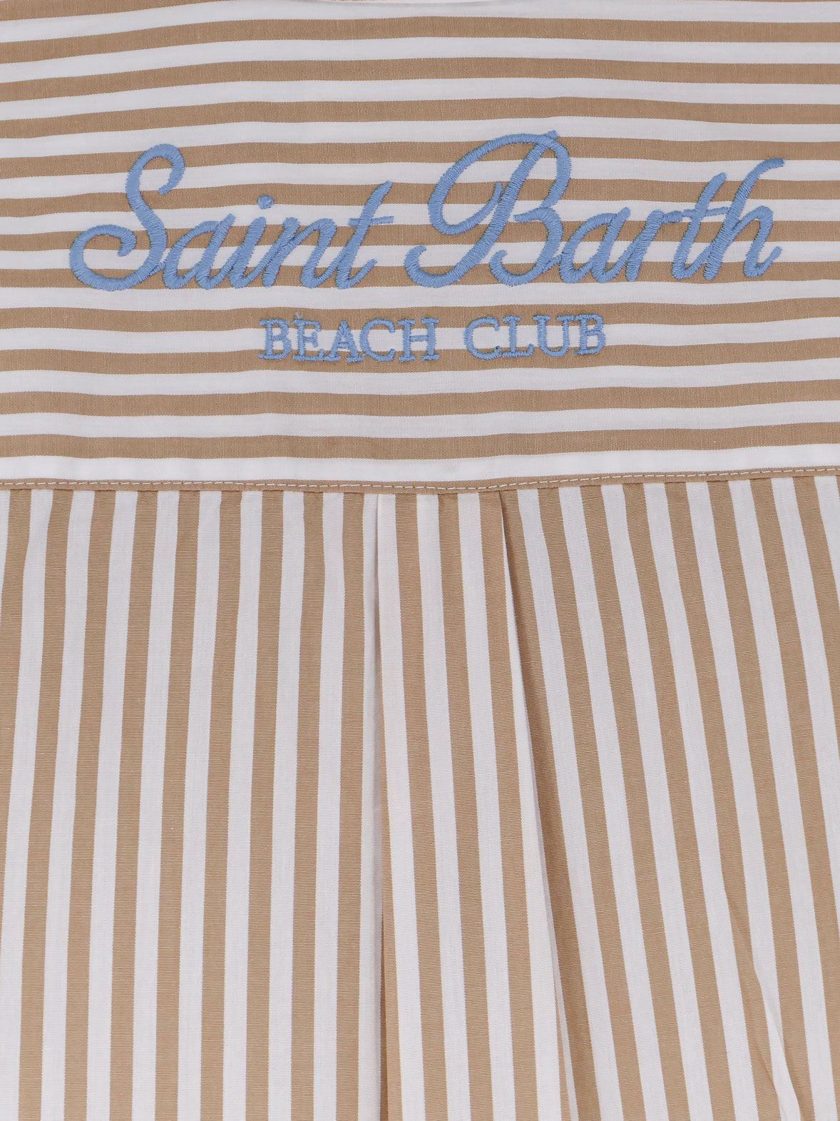 Mc2 Saint Barth Brigitte Striped Cotton Shirt