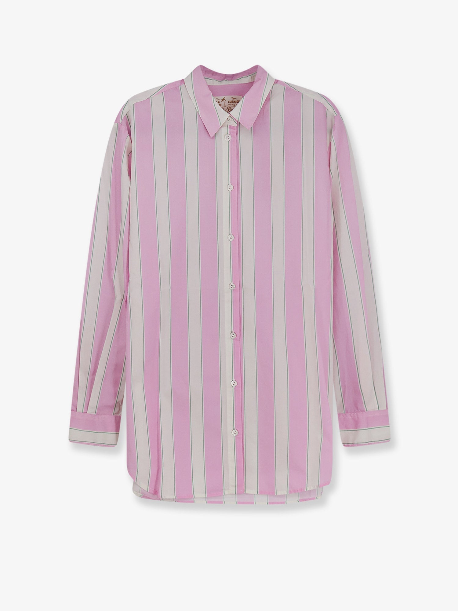 Mc2 Saint Barth Brigitte Striped Cotton Shirt