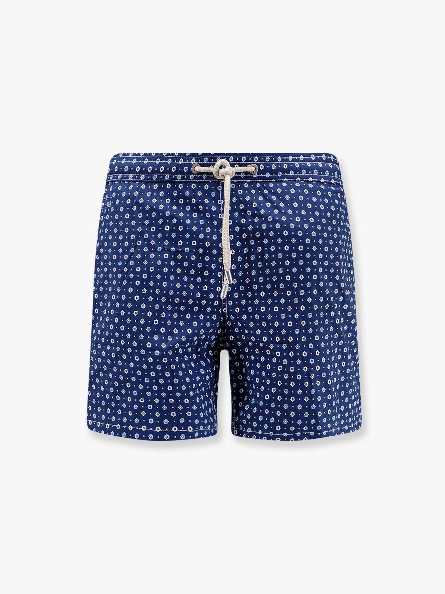 Mc2 Saint Barth Nylon Swim Shorts With All-Over Micro Pattern