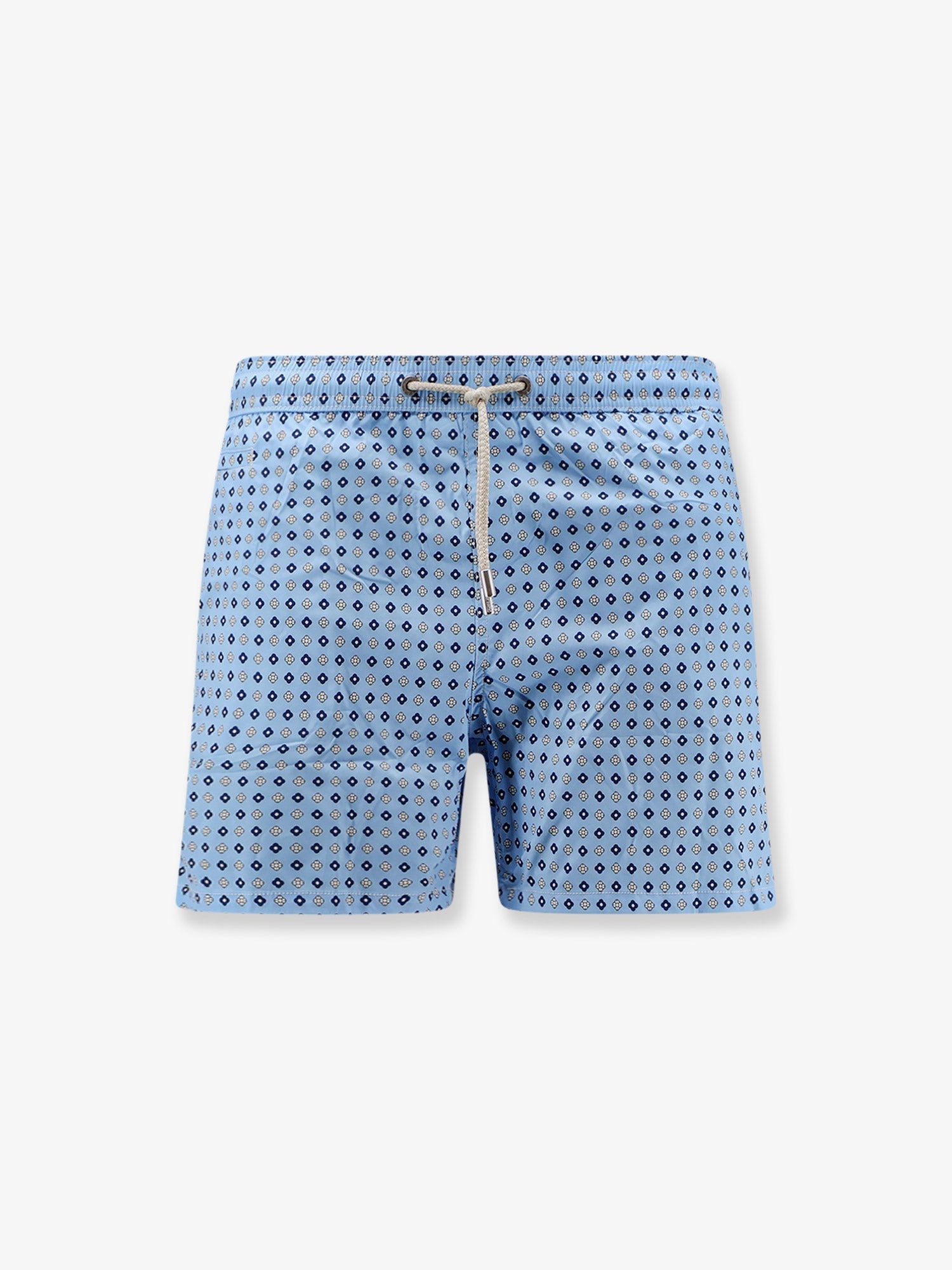Mc2 Saint Barth Nylon Swim Shorts With All-Over Micro-Pattern