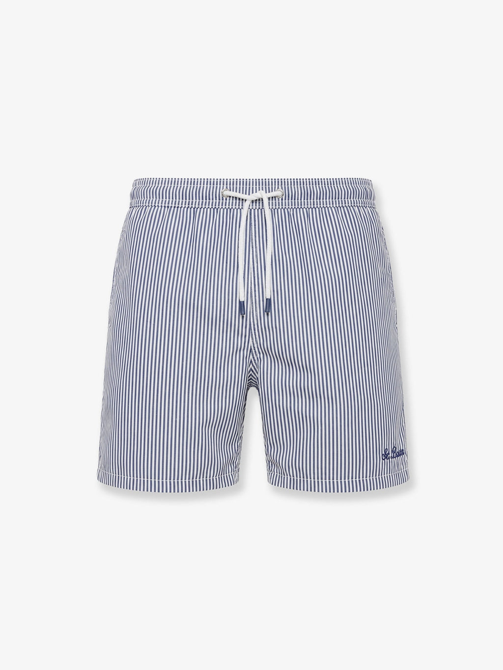 Mc2 Saint Barth Patmos Swim Trunks With Striped Motif