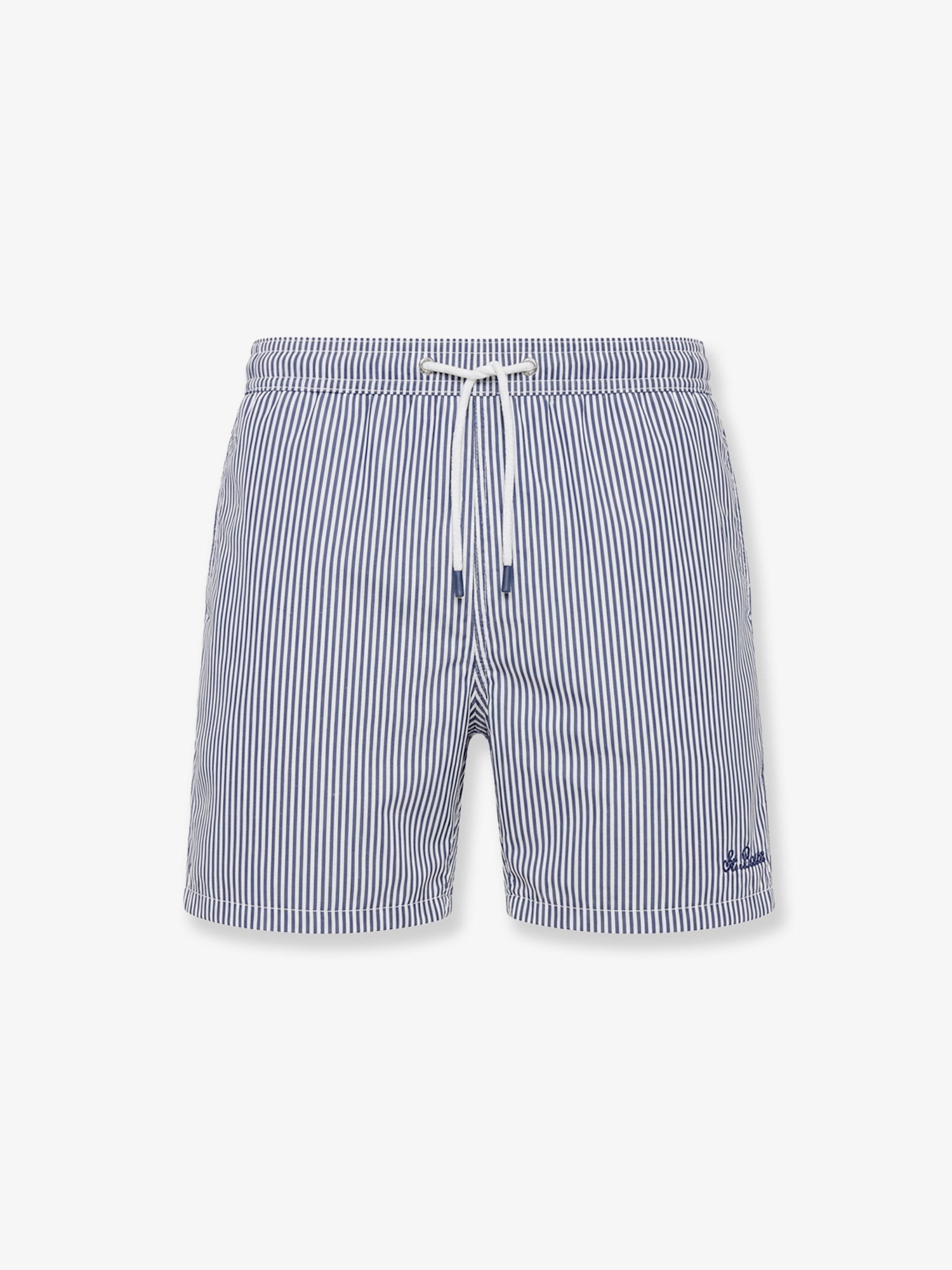 Mc2 Saint Barth Patmos Swim Trunks With Striped Motif