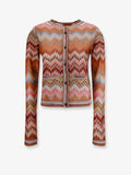 Missoni Viscose Cardigan With Chevron Pattern