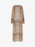 Missoni Long Chevron Motif Cardigan With All-Over Sequins