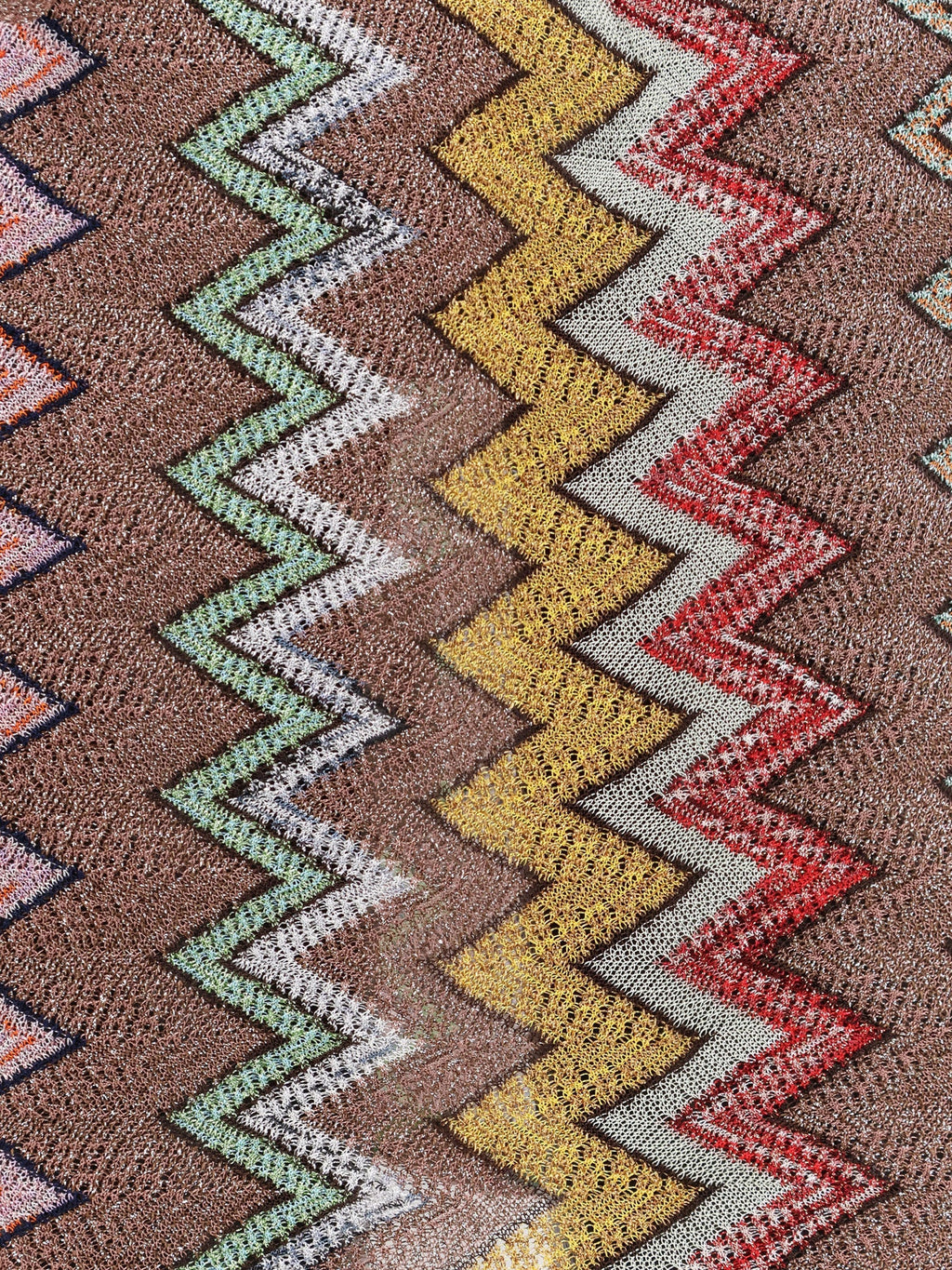 Missoni Lurex Skirt With Iconic Multicolor Motif