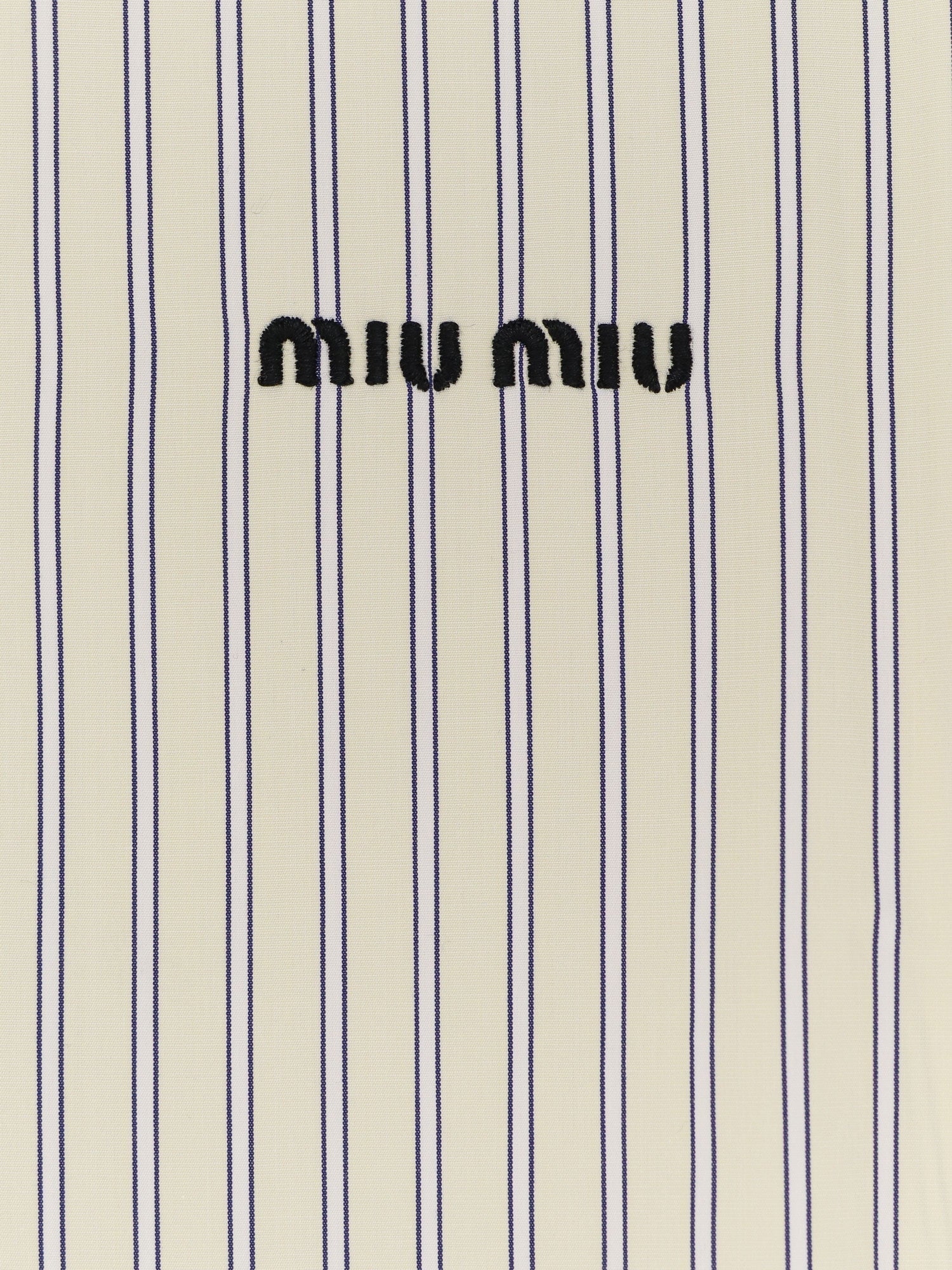 Miu Miu Striped Cotton Shirt