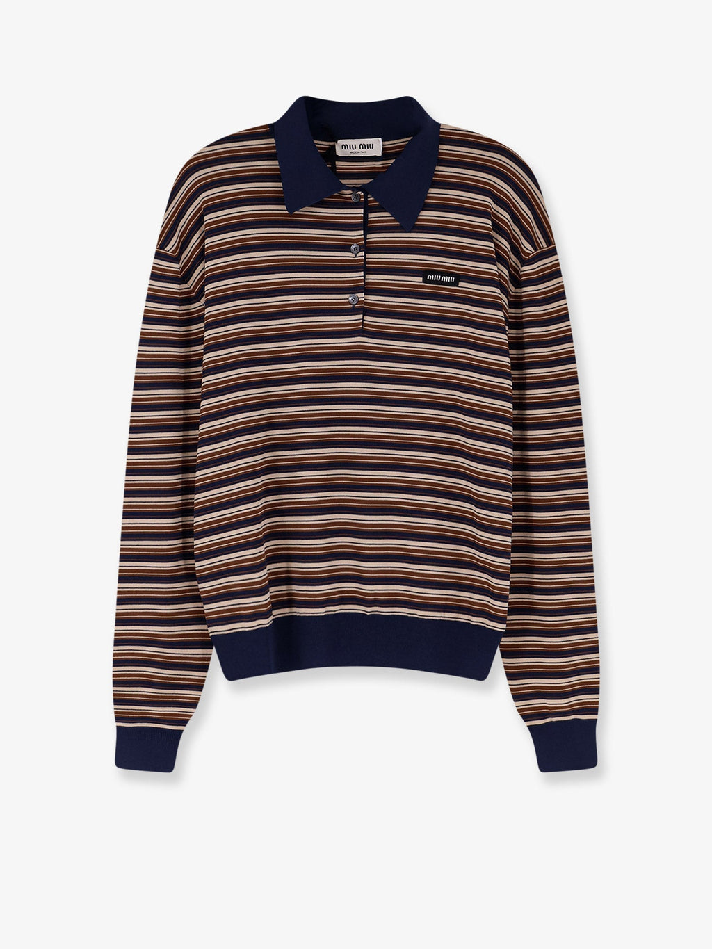 Miu Miu Virgin Wool Polo Shirt