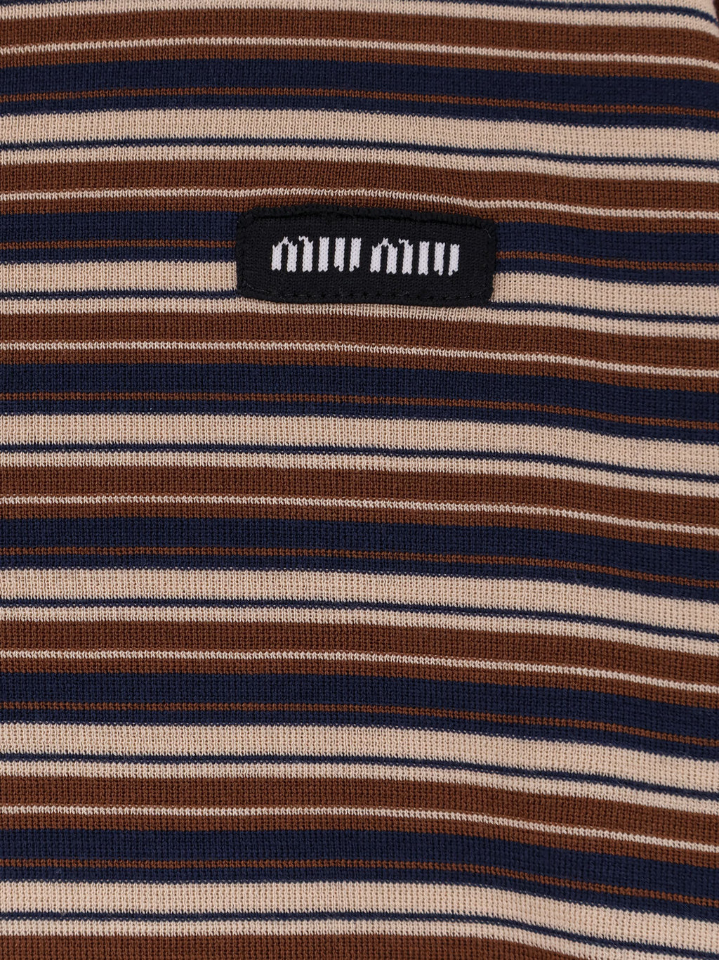 Miu Miu Virgin Wool Polo Shirt