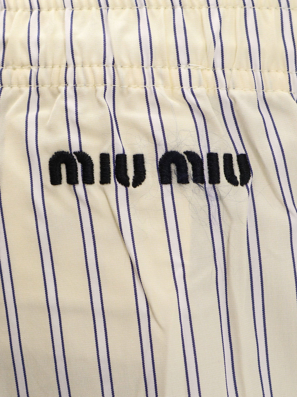Miu Miu Striped Cotton Pajama Pants