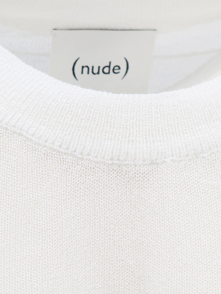 Nude Cotton Blend T-Shirt