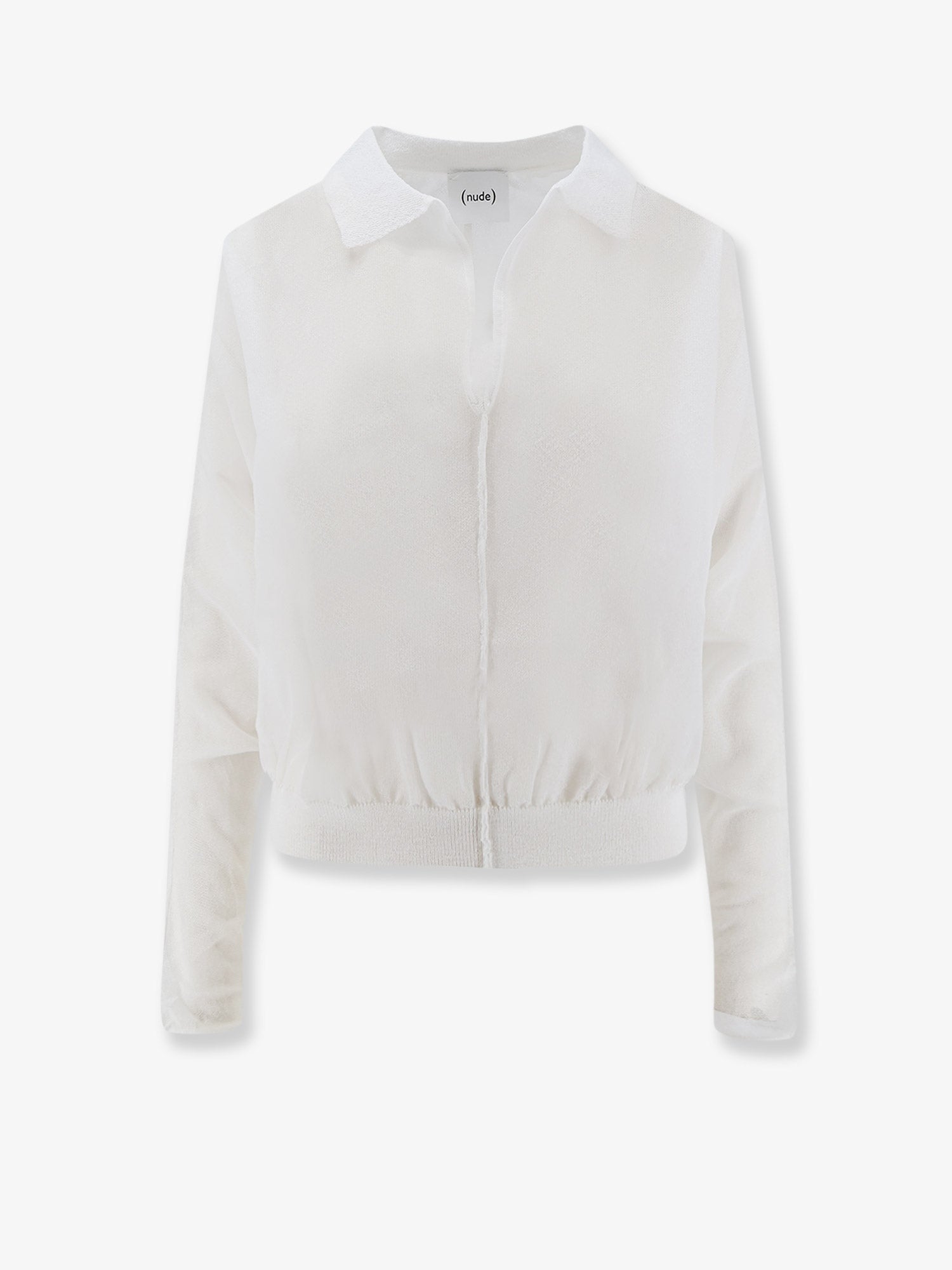 Nude Cotton Blend Polo Shirt